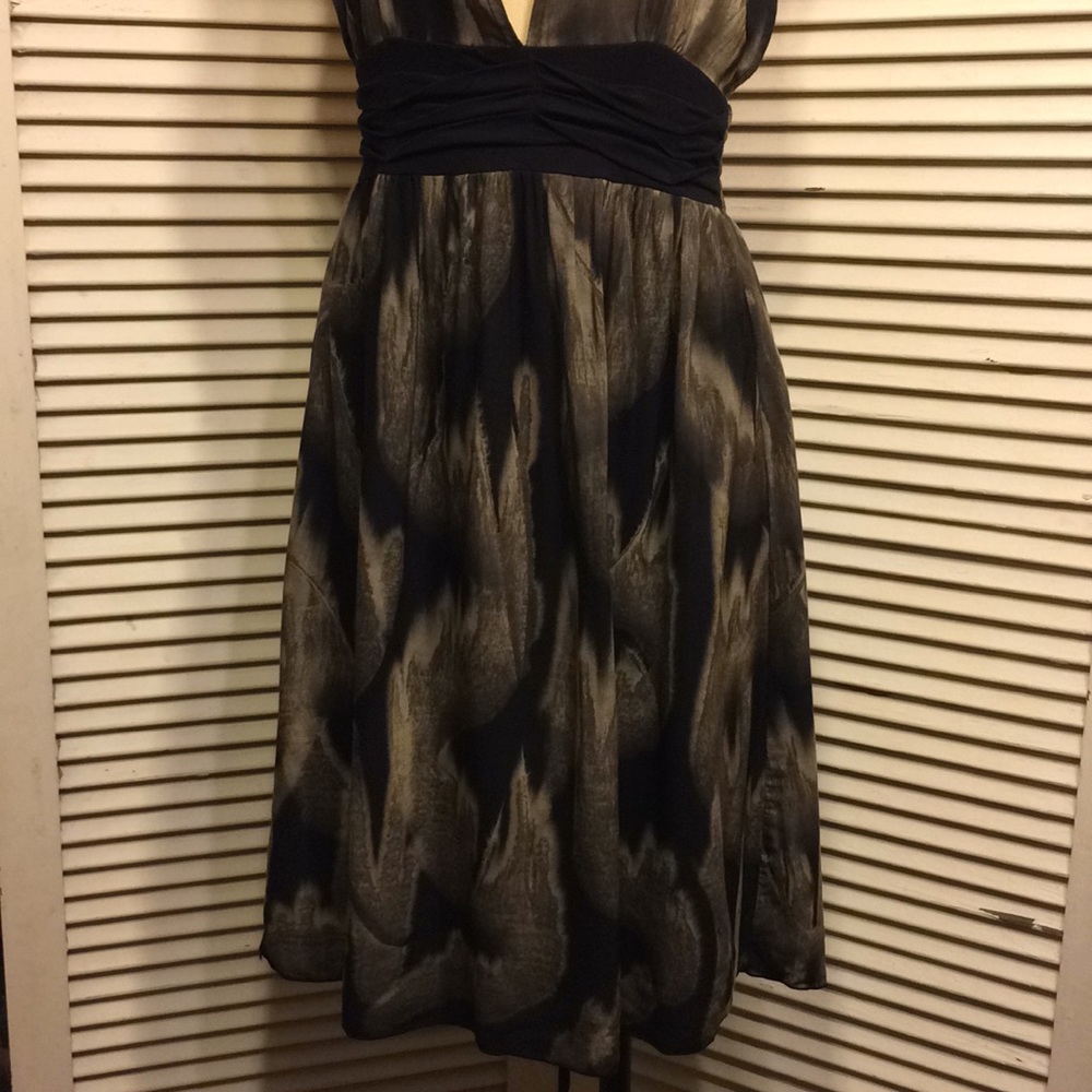 Summer halter dress beach coverup Taupe - Picture 3 of 7